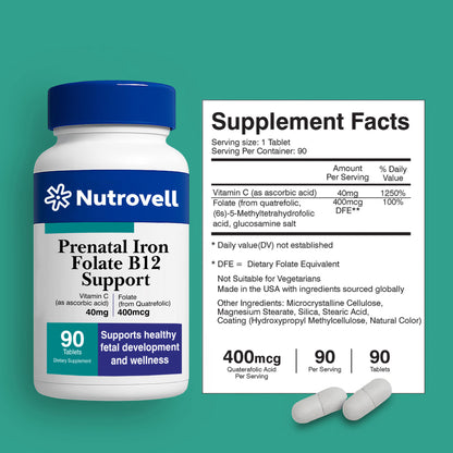 Prenatal Iron, Folate & B12 Support