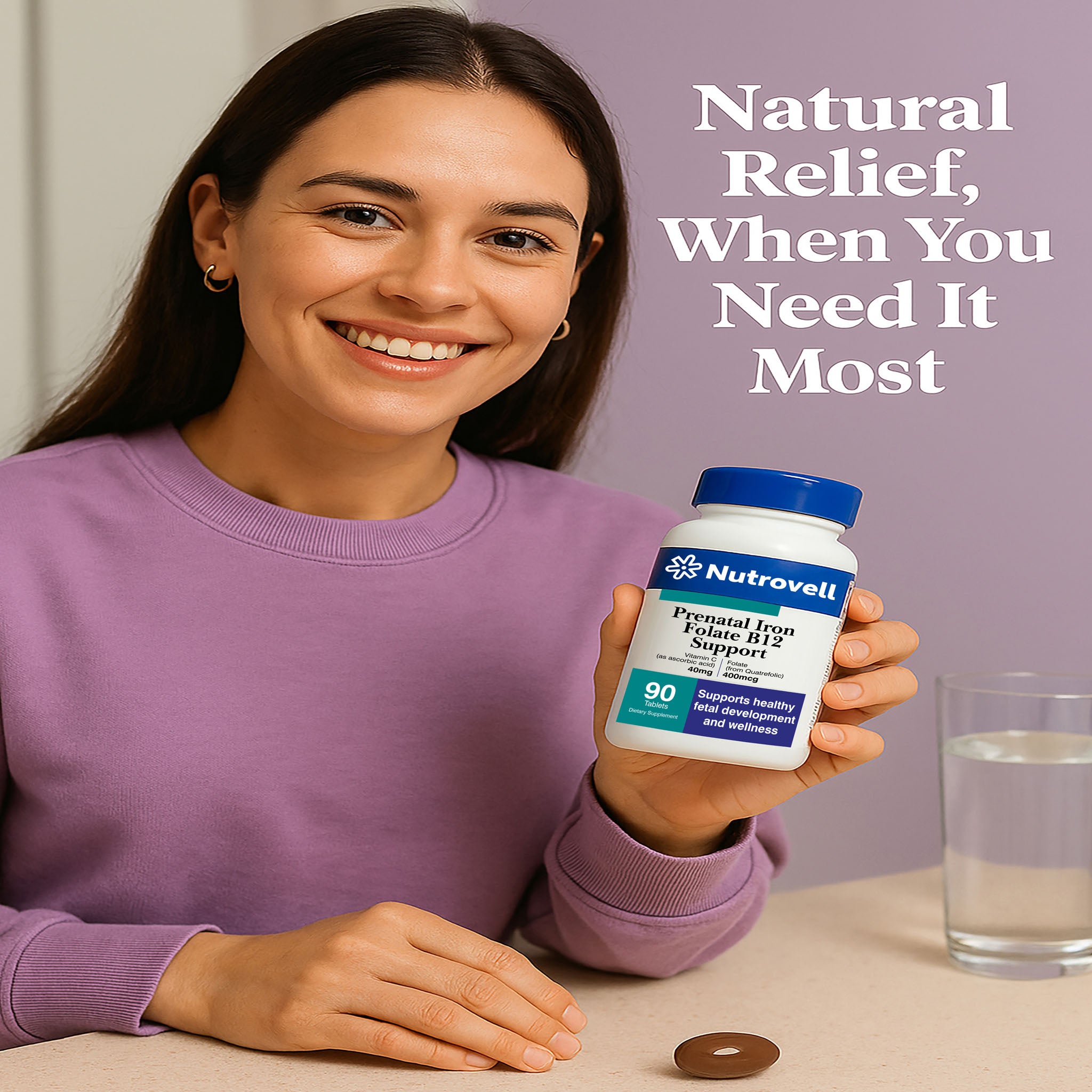 Prenatal Iron, Folate & B12 Support