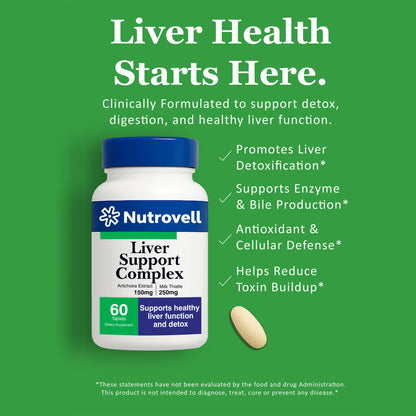 Liver Support Complex – Milk Thistle Extract 250 mg – 60 Tablets