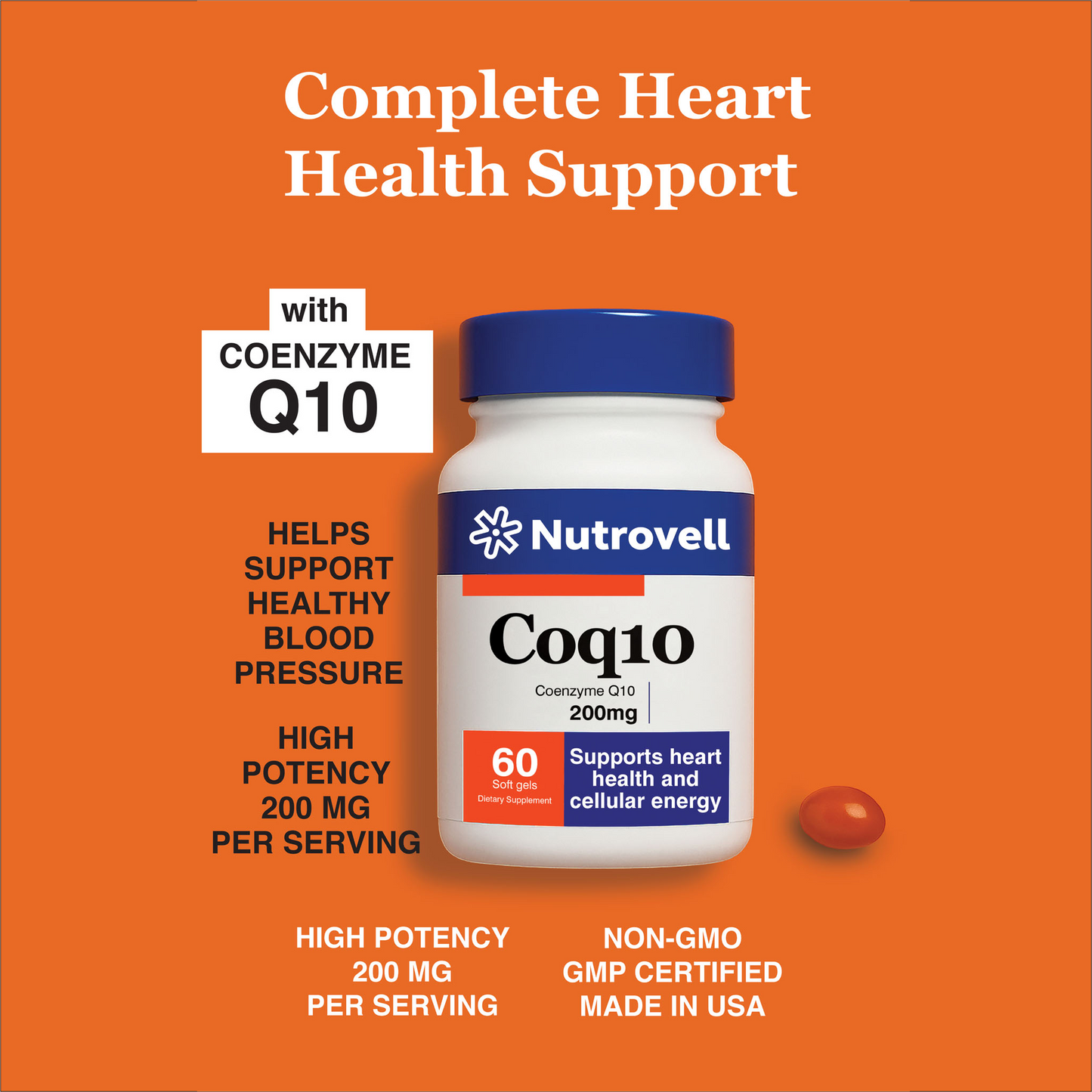 CoQ10 – Coenzyme Q10 200 mg – 60 Softgels