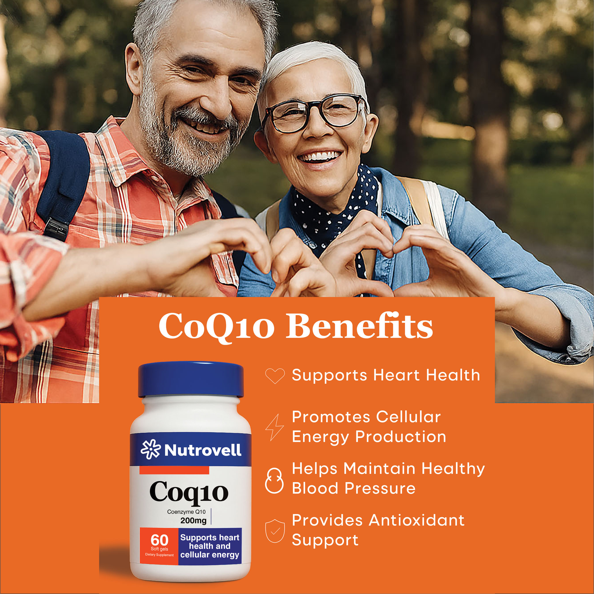 CoQ10 – Coenzyme Q10 200 mg – 60 Softgels