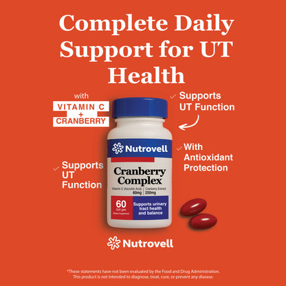 Cranberry Complex – Cranberry Extract 250 mg + Vitamin C 60 mg – 60 Softgels