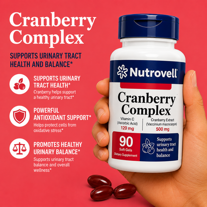 Cranberry Complex – Cranberry Extract 500 mg + Vitamin C 120 mg – 90 Softgels