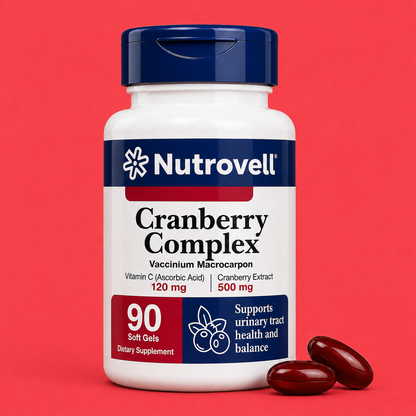 Cranberry Complex – Cranberry Extract 500 mg + Vitamin C 120 mg – 90 Softgels