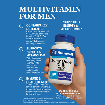 Easy Once Daily Men – Multivitamin & Minerals – 60 Soft Gels