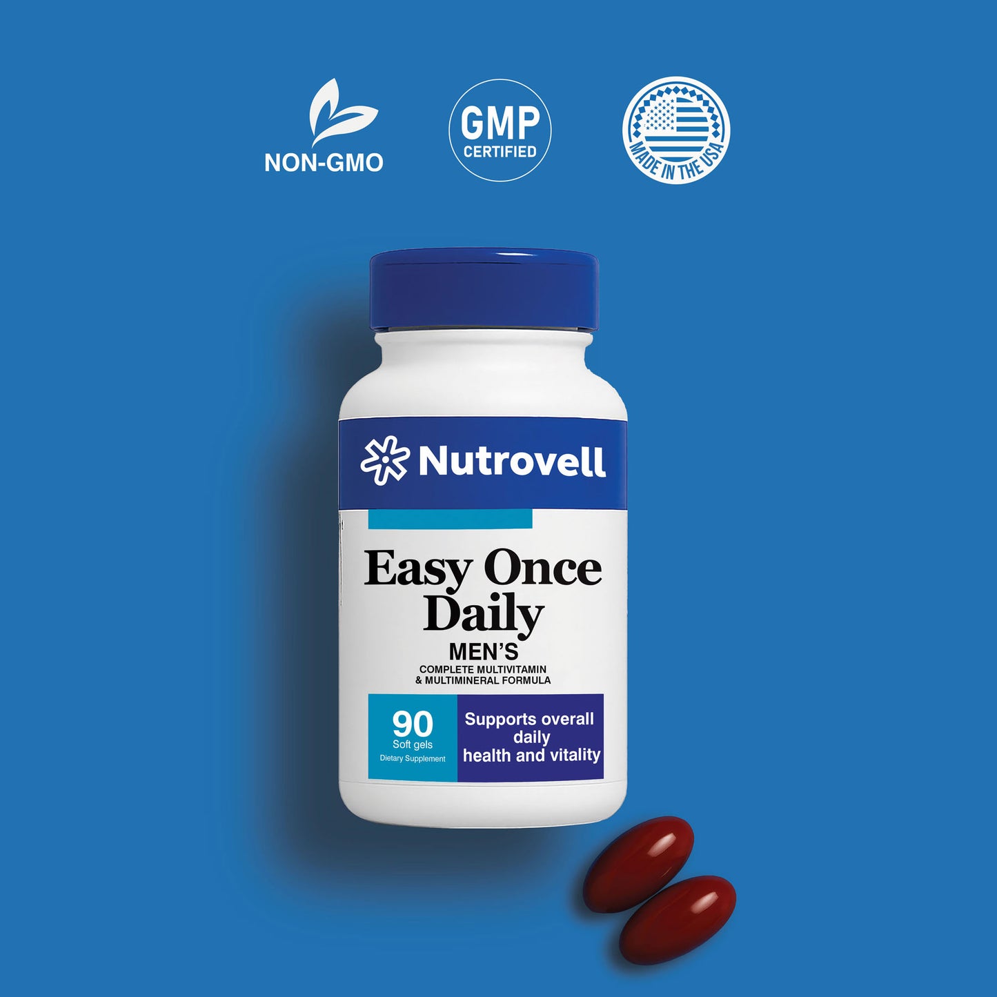 Easy Once Daily Men – Multivitamin & Minerals – 60 Soft Gels