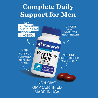 Easy Once Daily Men – Multivitamin & Minerals – 60 Soft Gels