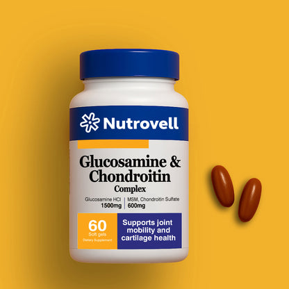 Glucosamine & Chondroitin – Glucosamine Sulfate 1500 mg – 60 Softgels