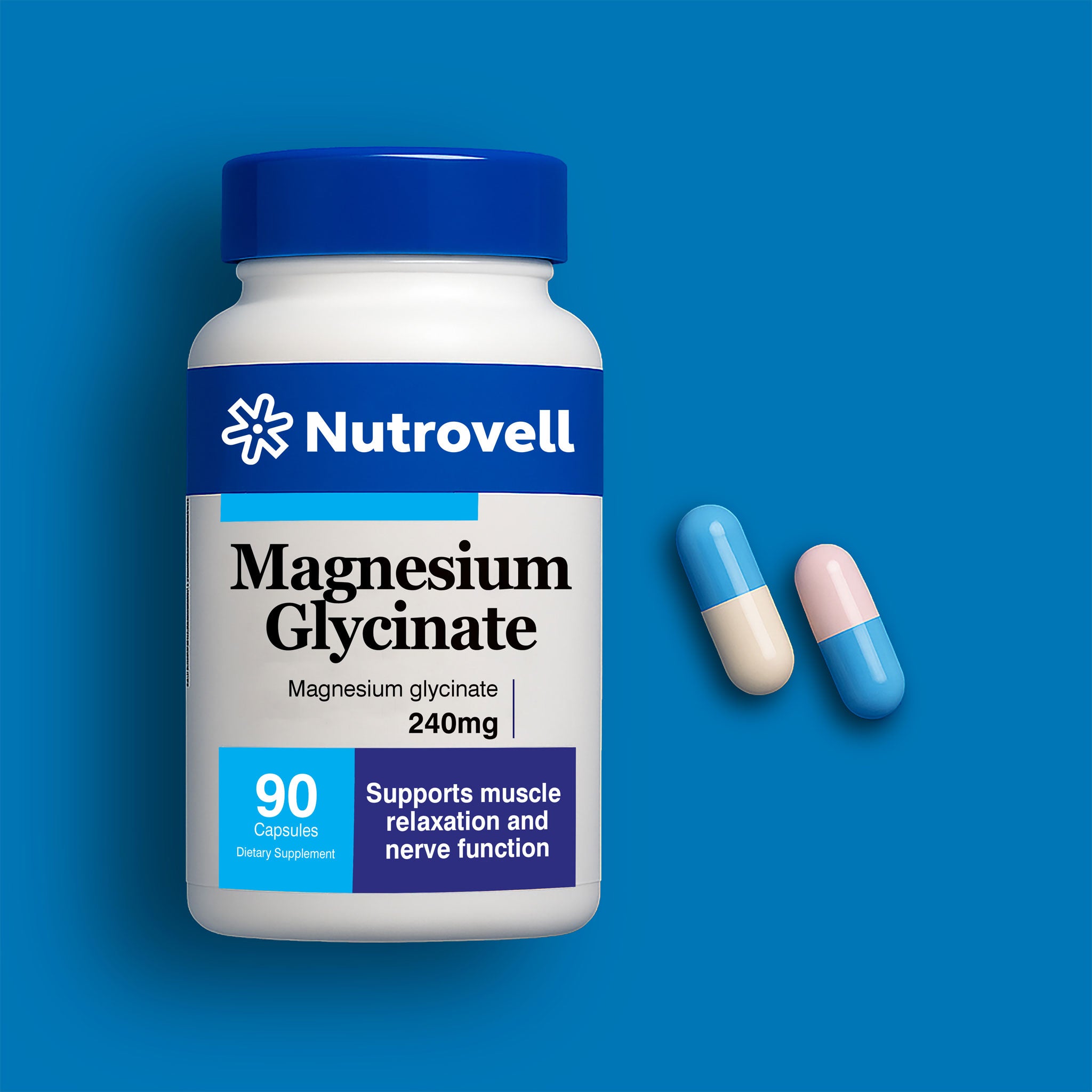 Magnesium Glycinate 240mg – Gentle, High-Absorption Capsules
