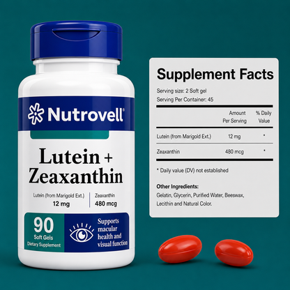 Nutrovell Lutein + Zeaxanthin Key Ingredients