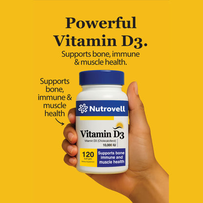 Vitamin D3 10,000 IU | High Potency 120 Softgels