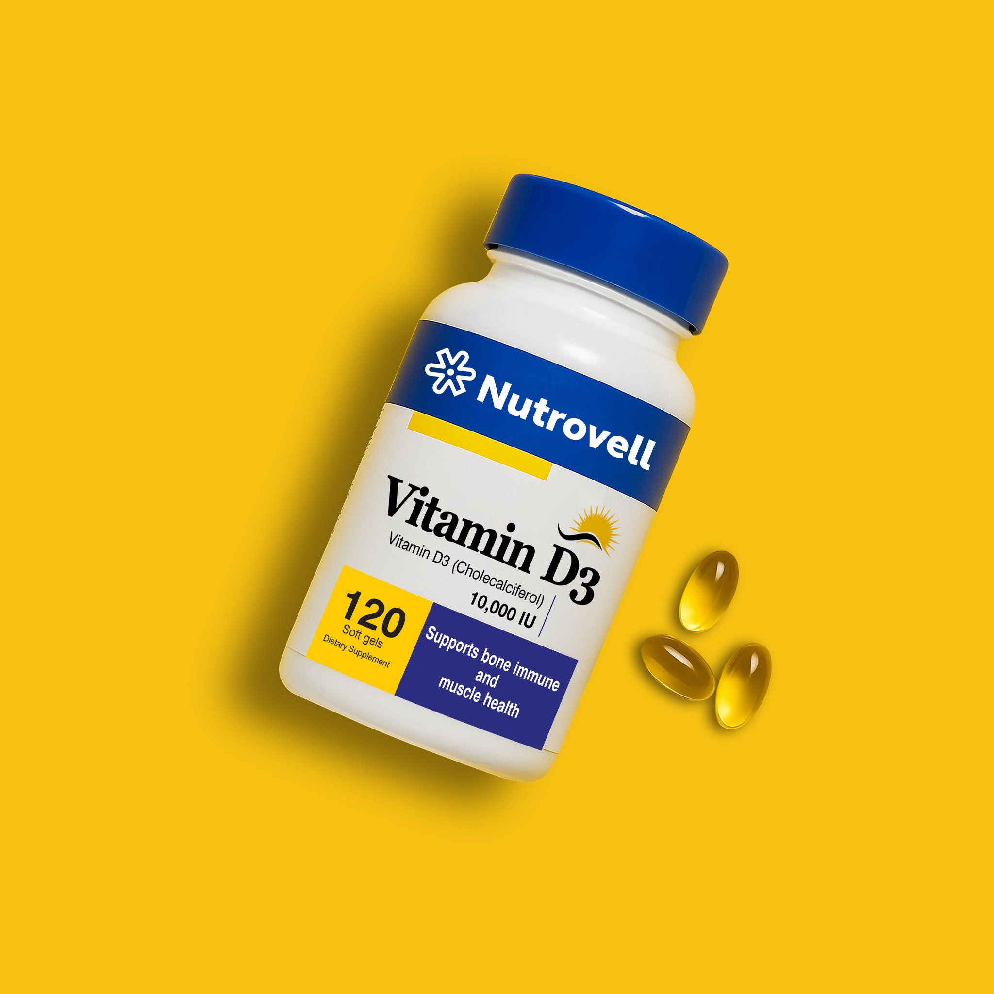 Vitamin D3 10,000 IU | High Potency 120 Softgels